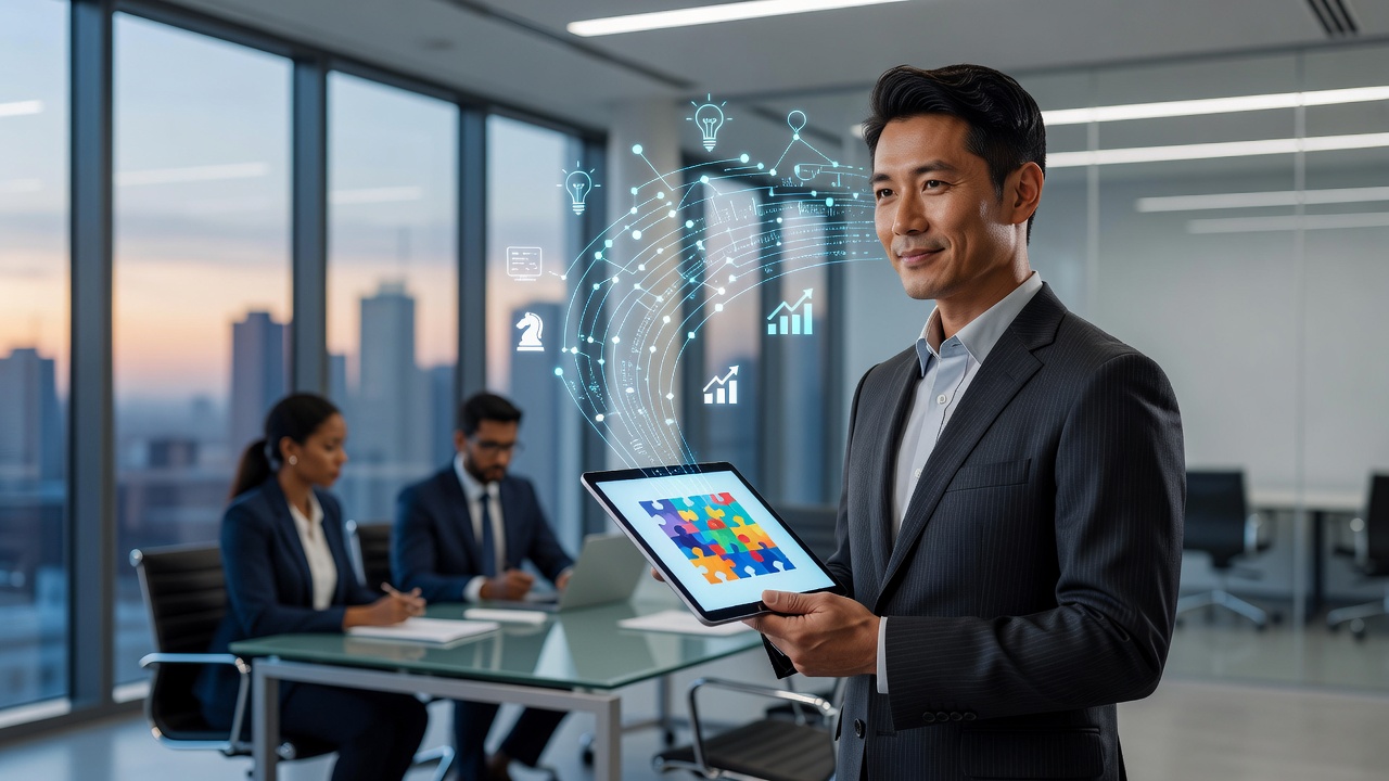 Business professionals taking short digital breaks during high-pressure work sessions