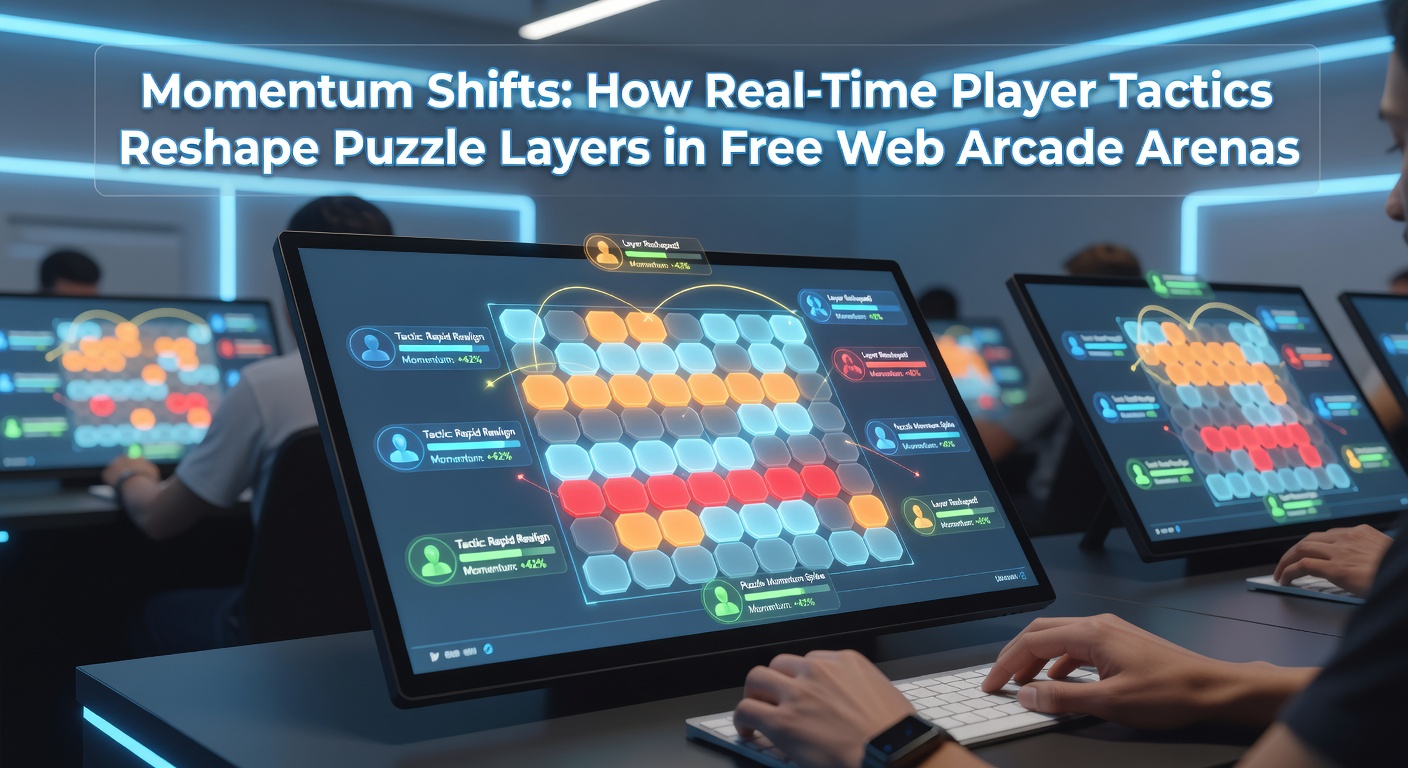 Dynamic puzzle layer reconfiguration during a multiplayer browser arcade session