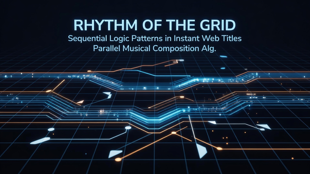 Side-by-side comparison of a musical rhythm grid and a web canvas logic sequence
