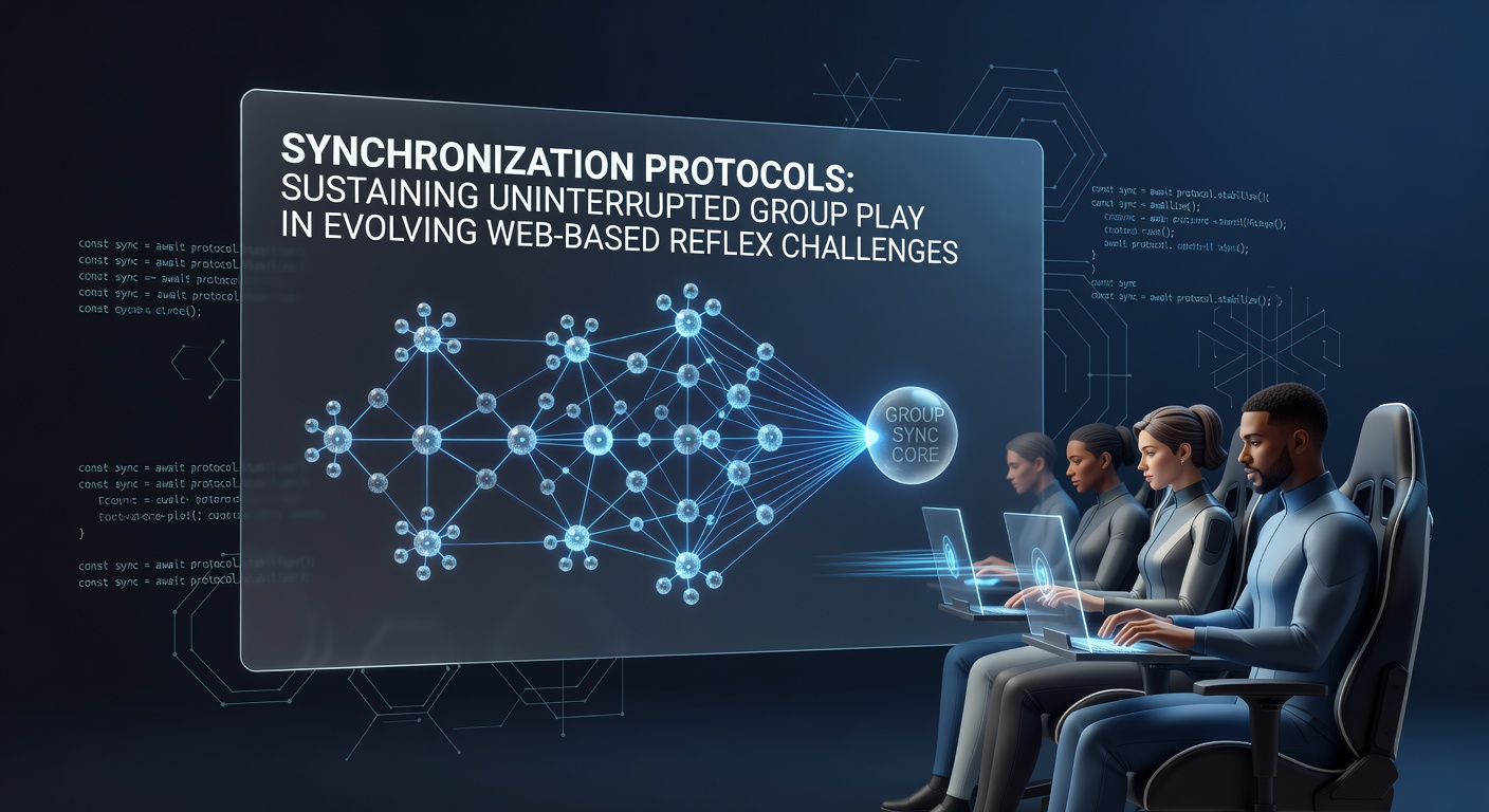 Diagram illustrating data flow between multiple browser clients during synchronized reflex challenges