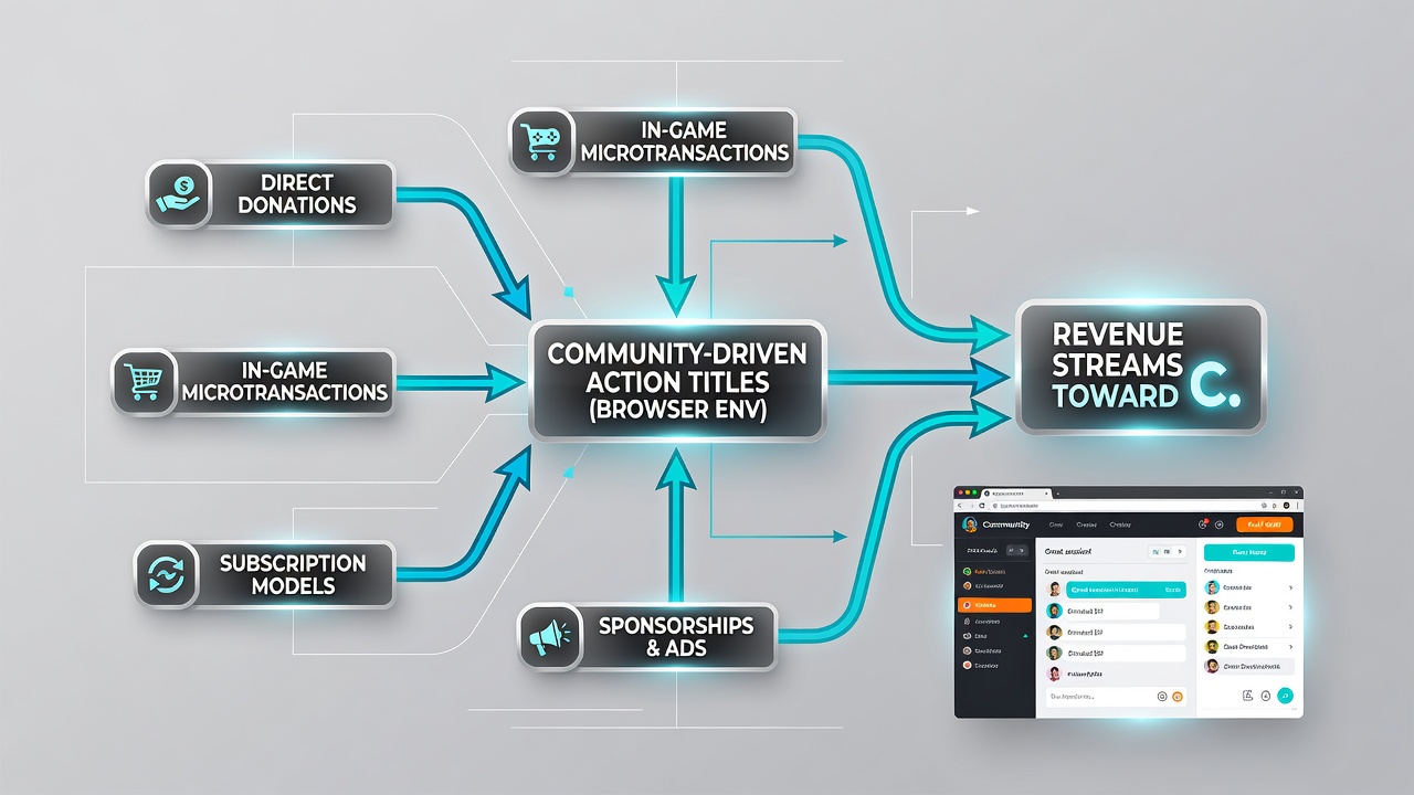 Screenshot of a browser action game interface showing donation prompts and charity selection options after a multiplayer match