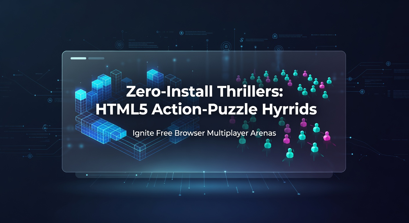 Close-up of a puzzle-action hybrid interface in a browser, showing hybrid mechanics like block-matching leading to explosive multiplayer attacks